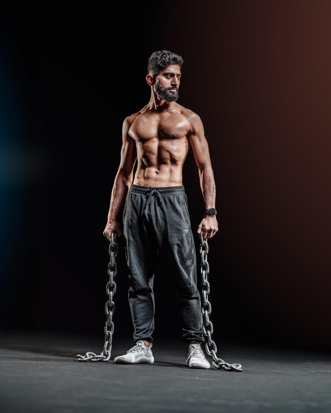 Fitness photoshoot at 9.2% body fat