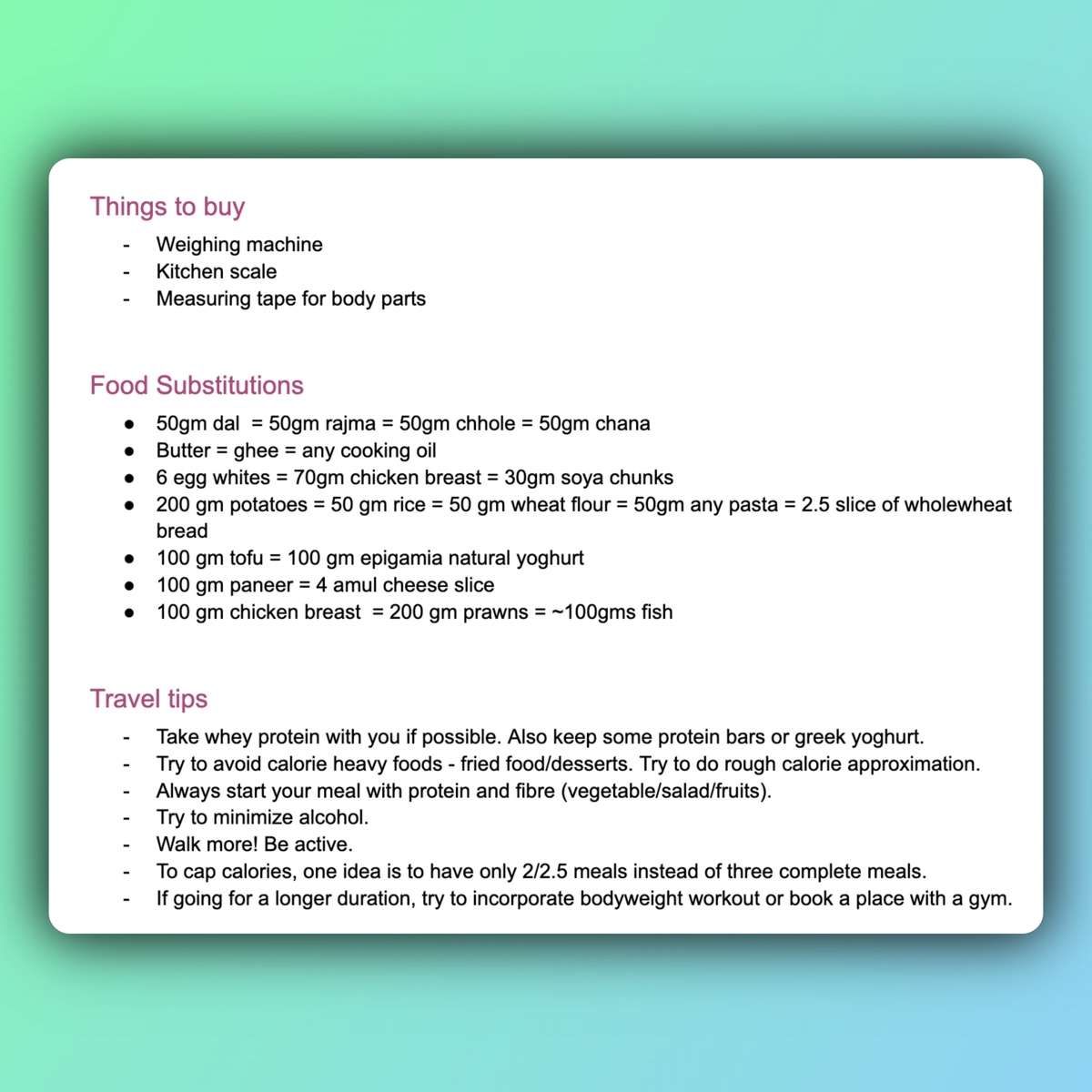 Client handbook